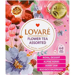 Чай Lovare Flower tea Assorted 4 види 48 г (32 шт. 1.5 г) (891548) - мініатюра 3