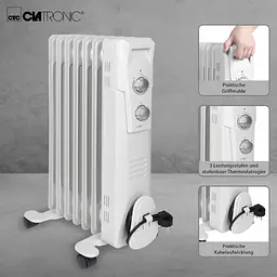 Олійний радіатор Clatronic RA 3735 7 секцій - мініатюра 7