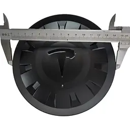 Ковпак колеса Tesla Model Y / Model 3 №1 чорний 150 мм пластик (на защіпках) OEM 118823600A - мініатюра 3