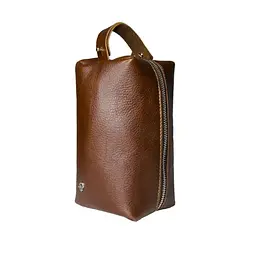 Чоловіча косметичка несесер шкіряна GRANDE PELLE 23х11х11 см acs0032159 - мініатюра 4