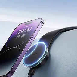 Магнітний MagSafe автотримач із зарядкою Baseus C02 Pro Magnetic Wireless Charging (C40156000111) - мініатюра 7