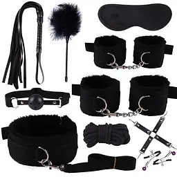 BDSM набір Fetish B-Series 3.0, 10 шт (чорний) - мініатюра 2