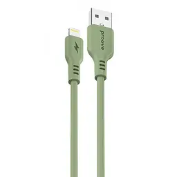 Кабель Proove Rebirth USB to Lightning 2.4A (1m) green