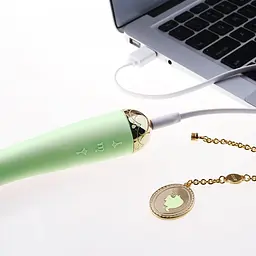 Вібратор для точки G з підключенням до телефону Zalo Momoko Melon Green - мініатюра 8