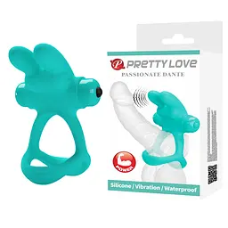 Ерекційне віброкільце Pretty Love Passionate Dante бірюзове