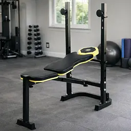 Тренувальна лавка Besport WB-003 горизонтальна для жиму зі стійкою під штангу - мініатюра 16
