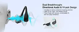 Навушники для плавання ESON X33 Open Ear, водонепроникні IP68 з пам'яттю 32GB, MP3-плеєром, Bluetooth 5.3, кістковою провідністю для спорту та бігу - мініатюра 7