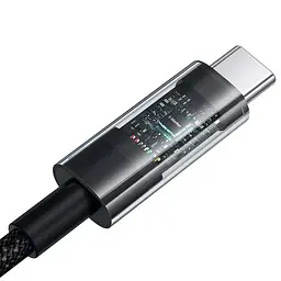 Дата кабель Baseus Gem Fast Charging Type-C to Type-C 100W (1m) (P10373000111) Cluster Black - мініатюра 5