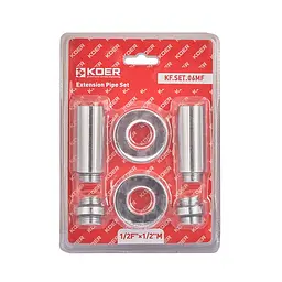 Комплект подовжувачів Koer Kf.SET.06MF 1/2Fx1/2M хромований KR5849 - мініатюра 2