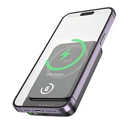 Портативна батарея Power Bank Borofone BJ63A 10000mAh PD20W (бездротова зарядка) Чорний - мініатюра 2