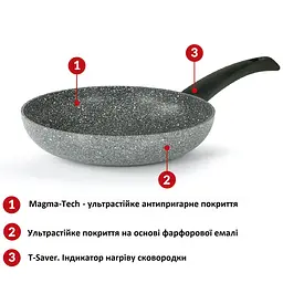 Сковорода Flonal Pietra Viva 22 см (PV8PB2270) - мініатюра 5