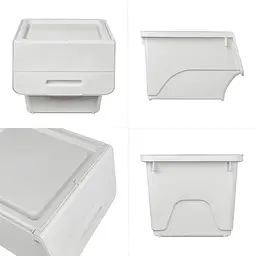 Контейнер для зберігання Wall Sticker 45.5х38х31 см Білий SW-00002420 - мініатюра 3