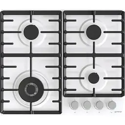 Варильна поверхня Gorenje газова, 60см, чавун, білий