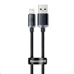 Кабель Baseus Crystal Shine Series Lightning 2.4A (1.2m) black (CAJY000001)