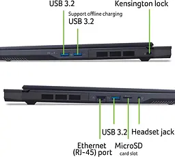 Ноутбук Acer 16 Predator Helios Neo 16 PHN16-73 WQXGA IPS/U9-275HX/32GB/1TB/RTX 5060 8GB/Linux/Black (NH.QVUEU.00B) - мініатюра 8