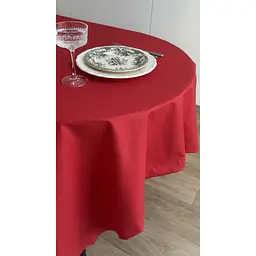 Скатертина Ecotton Duck водовідштовхувальна 170х200 см Red (25330) - мініатюра 5