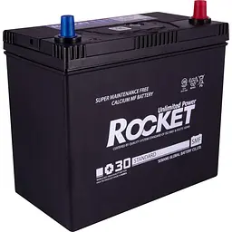 Автомобільний акумулятор ROCKET Japan 6СТ-45Ah АзЕ 430A (CCA) ТК SMF 55B24L
