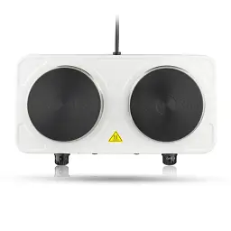 Електроплита настільна RAF R.8020A 2 конфорки дискова 2000W White (3_02422) - мініатюра 3