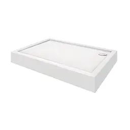 Душовий піддон Qtap Tern 3012812 120x80x12 см + сифон Білий Універсальний мілкий (до 20 см)