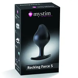 Анальна пробка Mystim Rocking Force 10.5 см (чорний) - мініатюра 6