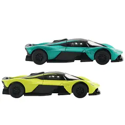 Автомодель - ASTON MARTIN VALKYRIE 2024 (зелений, жовтий) - мініатюра 3