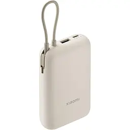 Зовнішній акумулятор Xiaomi Integrated Cable 10000mAh 22.5W Beige (BHR9072GL) [125057] - мініатюра 2