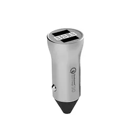 Автомобильное зарядное устройство ZMI Car Charger with Display Silver AP621 - мініатюра 3