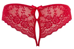 Трусики Cottelli Lingerie Lace L червоний - мініатюра 5
