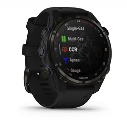 Спортивний годинник Garmin Descent Mk3i – 43 mm Carbon Gray DLC Titanium w. Black Silicone Band (010-02753-10/11) - мініатюра 3