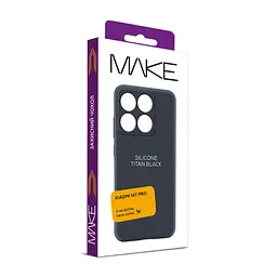 Чохол MAKE Xiaomi 14T Pro Silicone Titan Black - мініатюра 2