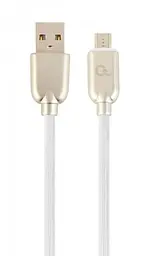 Кабель USB 2.0 AM - microUSB (5P), 1 м, білий, Cablexpert, 2.1A (CC-USB2R-AMmBM-1M-W)