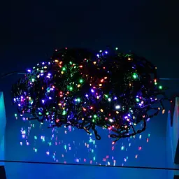 Вулична гірлянда Бахрома GarlandoPro 50 м 840 LED чорний дріт Мультиколор 50MBML - мініатюра 2
