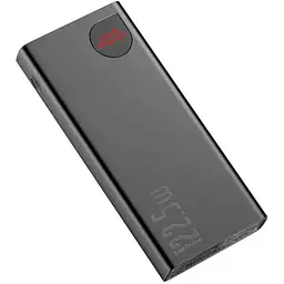 Зовнішній акумулятор Baseus Adaman Metal Digital Display 40000 mAh 22.5 Вт Black [PPAD020001] [97961] - мініатюра 2