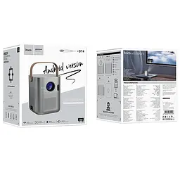 Проектор Hoco DT4 Smart full autofocus 720P (Android version) Metal grey - мініатюра 6