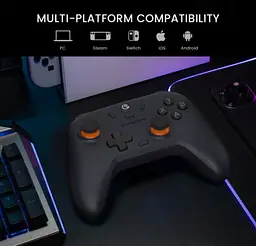 Геймпад Bluetooth джойстик GameSir T-4n Nova Lite Multiplatform Controller Bluetooth/2,4G/USB DualShock White - мініатюра 6
