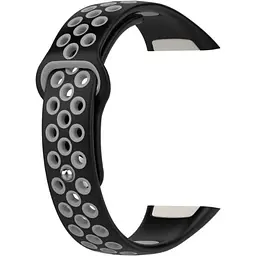 Ремінець DK CDK Silicone Sport Band Nike для Huawei Band 6 (012812) (black / grey) - мініатюра 2