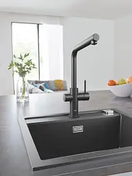Кухонна мийка Grohe K700 із композиту 31651AP0, Чорний матовий - мініатюра 2