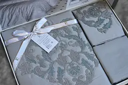 Постільна білизна Mirabel Gri Сатин Делюкс First Choice pbe0052015 - мініатюра 4