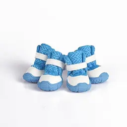 Черевики Ruispet для малих порід собак, демісезонні, 4 шт./упак. сині, 3,5x3,1 см, №1 - мініатюра 2