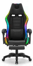 Комп'ютерне крісло Hell's HC-1039 LED RGB (тканина) - мініатюра 2