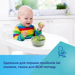 Силіконова миска на присосці Canpol Babies (51/400_gre) - мініатюра 5