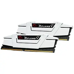 Модуль пам'яті для комп'ютера DDR4 32GB (2x16G) 3600 MHz RipjawsV White G.Skill (F4-3600C18D-32GVW) - мініатюра 2