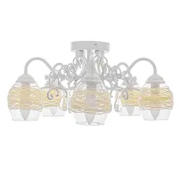 Люстра стельова Brille класична E14 40W WH (BCL-661C/5)