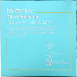Крем для обличчя FarmStay DR.V8 Solution Hyaluronic Acid Cream 50 мл - мініатюра 3