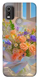 Чохол Demsky Яскравий букет для Nokia C21 Plus