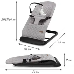 Крісло-гойдалка Kidwell Laro Full Grey/Black - мініатюра 9