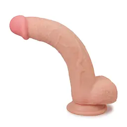 Фалоімітатор - Sliding-Skin Dual Layer Dong 9" Flesh - мініатюра 5