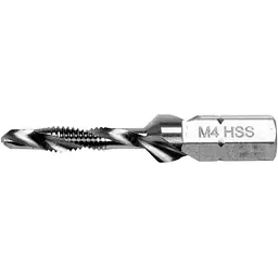Свердло-мітчик Yato М4х0.7 мм HSS М2 HEX-1/4 l=39/6 мм (YT-44841) - мініатюра 2