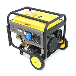 Генератор бензиновий COVAX CV20500LD-E2, 9.5kW, однофазний 220V, 50Hz, DC12V, 21HP, Electric Starter, tank 25L, 710x535x555mm, 96kg - мініатюра 2