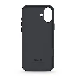 Силиконовый чехол для Apple iPhone 16 Plus, ICON2 Case, черный, противоударный, панель, защита всего корпуса, матовая поверхность Soft Touch, выступает над дисплеем, совместим с защитными стеклами и пленками, с микрофиброй, ArmorStandart (ARM78623) - мініатюра 2